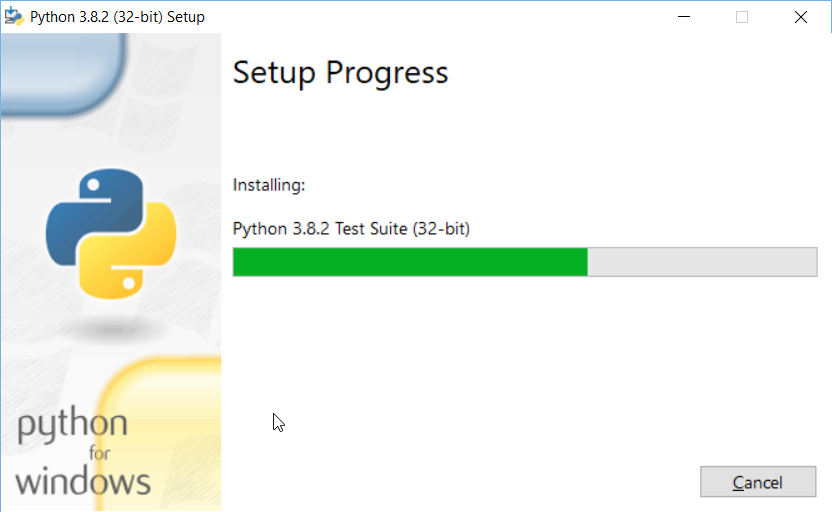 Installing Python 3.8